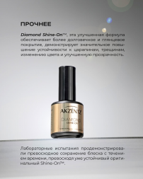 LUXIO   Top DIAMOND SHINE-ON   15мл   Топ глянцевый без л/с