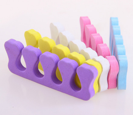 NAIL ART   Разделитель педикюрный для пальцев   100пар   (цвет в ассортименте)