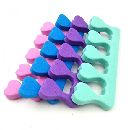 NAIL ART   Разделитель педикюрный для пальцев   100пар   (цвет в ассортименте)