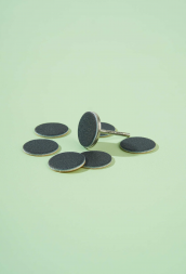 ALGEBRA BEAUTY   STRONG BLACK   Мягкие   M (20мм)   #180   (50шт)   Сменные файлы  для педикюрного диска на вспененной подложке