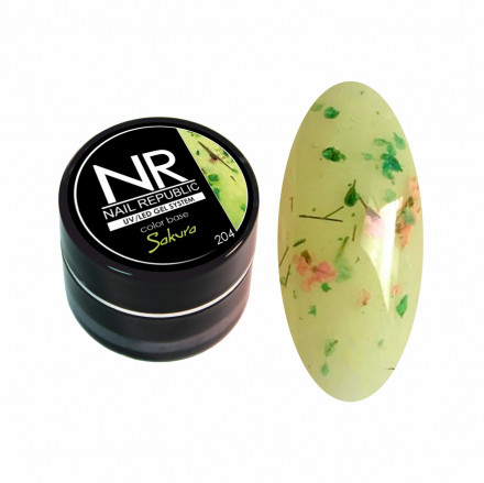 NAIL REPUBLIC   База камуфлирующая   10мл   Base SAKURA   #204 (5 г)