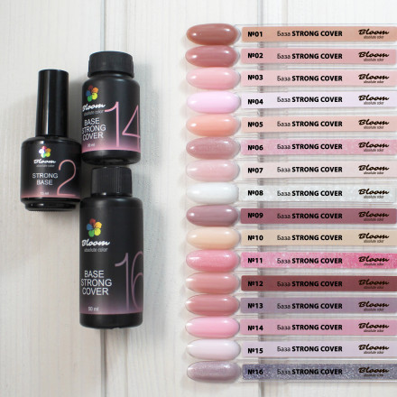 BLOOM   Base Strong COVER   #12   15мл   База камуфлирующая жесткая
